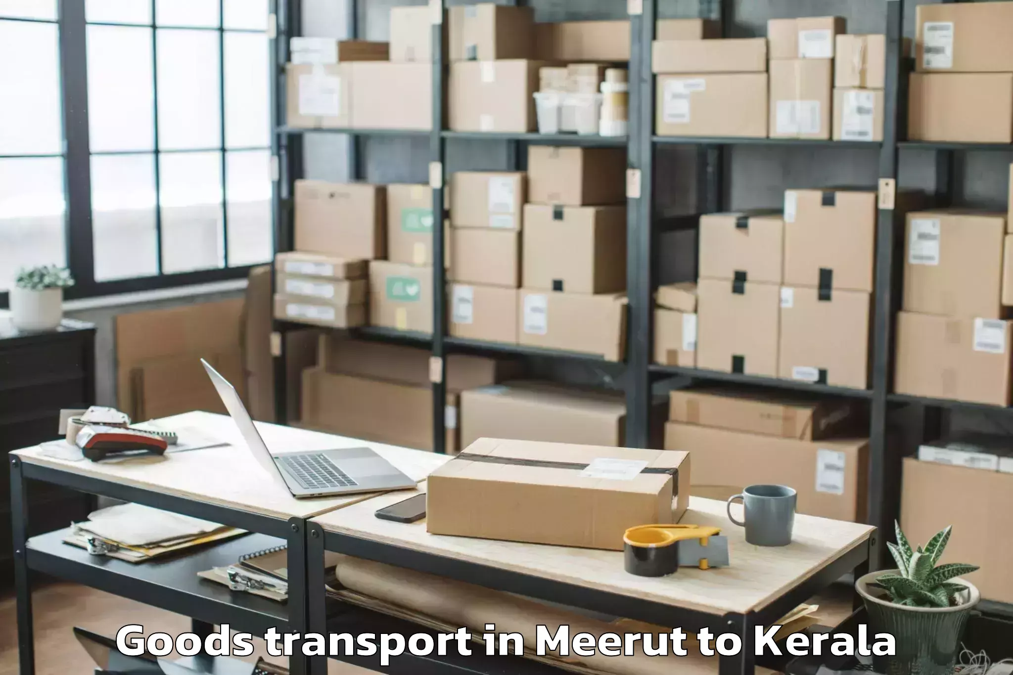 Professional Meerut to Vadakkencherry Goods Transport